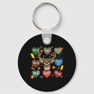 Llavero XOXO San Valentín Ciervo Camuflaje Ciervo Retro Ca
