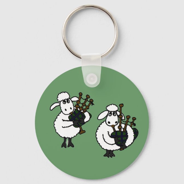 Llavero XX- Espectacular oveja jugando a las cuerdas (Anverso)