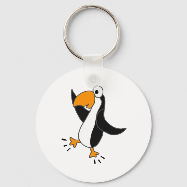 Llavero XX- Funny Personalizado de baile de pingüino (Anverso)