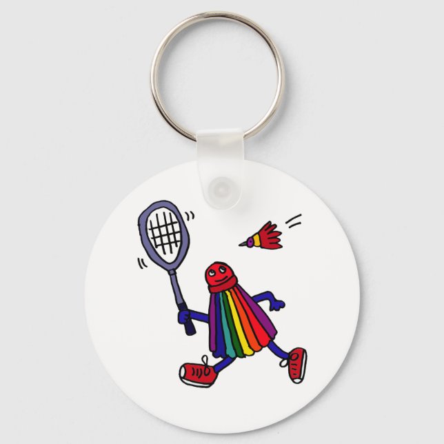 Llavero XY - Funny Badminton Birdie Personalizado (Anverso)