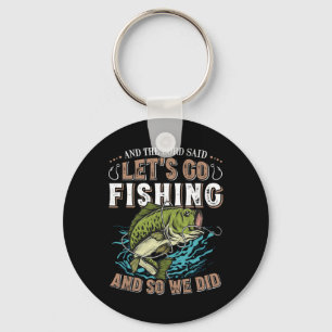 Llavero Y el Señor dijo Vamos a pescar Humor Cristiano
