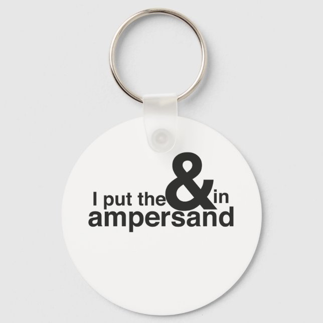 Llavero y en Ampersand (Anverso)