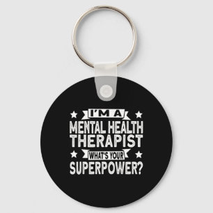 Llavero Y terapeuta de salud mental 