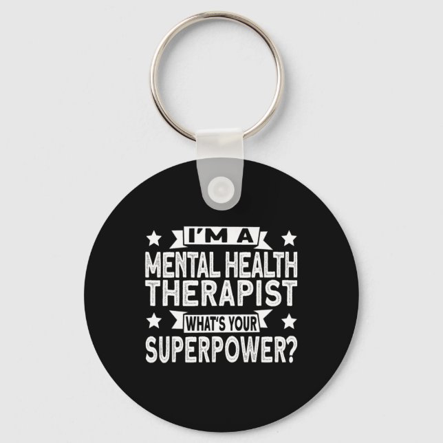 Llavero Y terapeuta de salud mental  (Anverso)