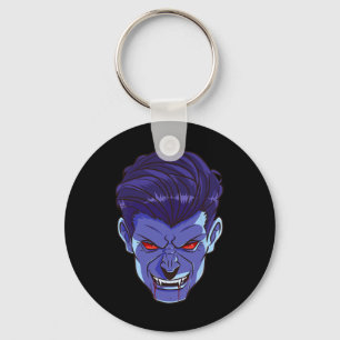 Llavero Y Vampiro Halloween Monster Face Scary Fangs Costu