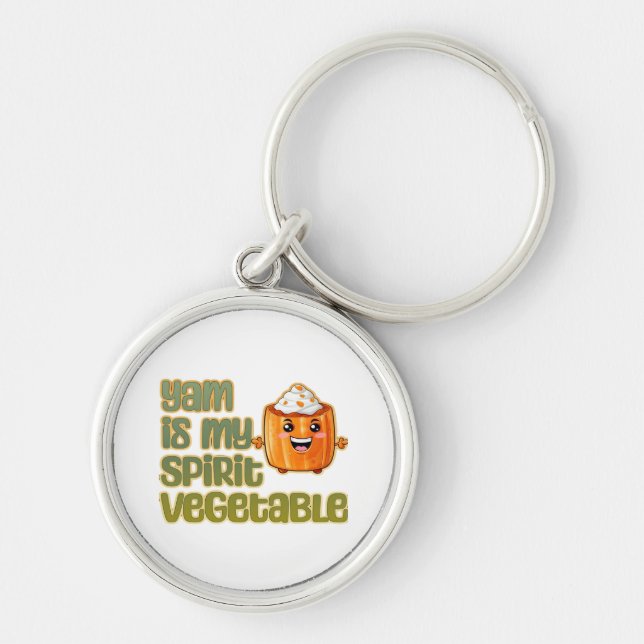 Llavero Yam es mi espíritu Vegetable clásico (Frente)
