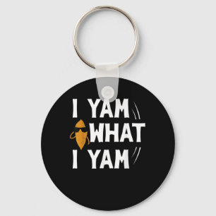 Llavero Yam What I Yam Design - Sweet Potato Lover Desig