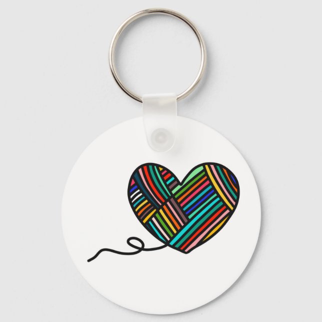 Llavero Yarn Heart Keychain (Anverso)