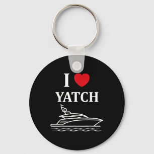 Llavero Yate minimalista divertido barco simple amo yate
