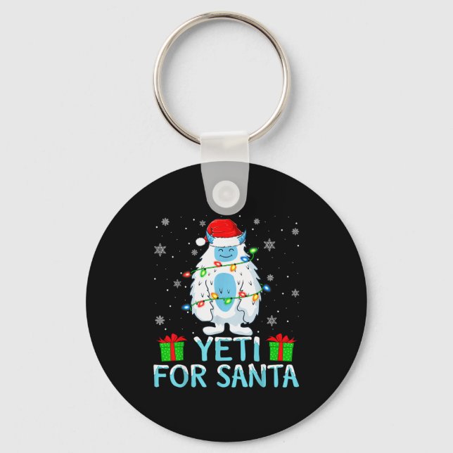 Llavero Yati For Santa Xmas Lights Yeti Christmas  (Anverso)