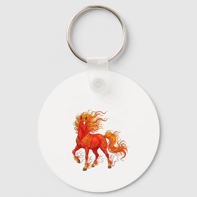 Llavero Year Of The Fire Horse Chinese New Year 2026 Zodia (Anverso)