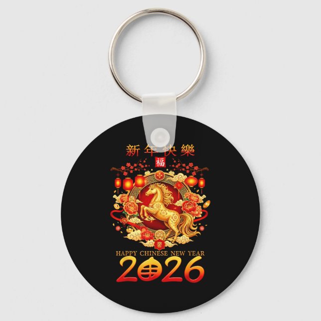 Llavero Year Of The Horse 2026 Decoration Chinese New Year (Anverso)