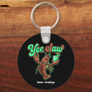Llavero Yee Claw Retro Langostinos Arco Costero Cóctel 