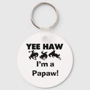 Llavero Yee Haw, soy camisetas Papaw y regalos