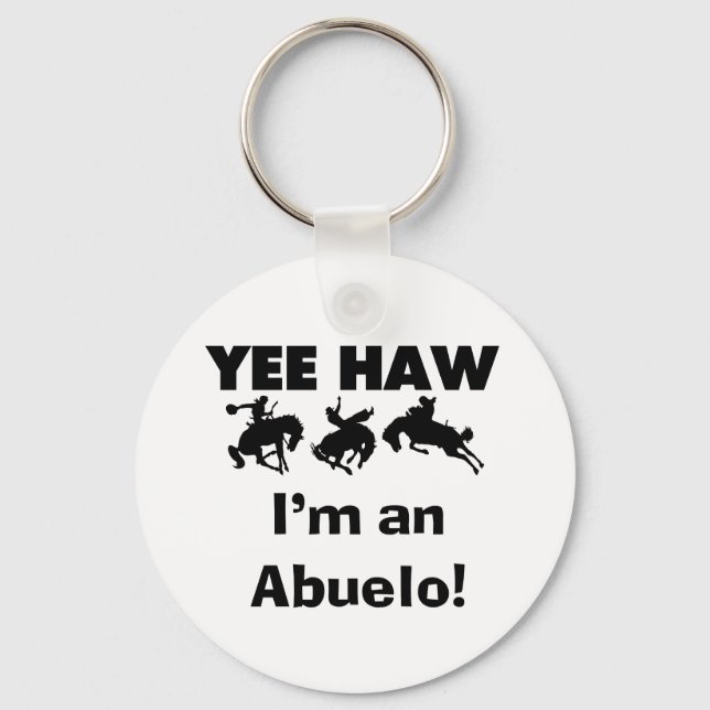 Llavero Yee Haw soy un Abuelo camisetas y regalos (Anverso)