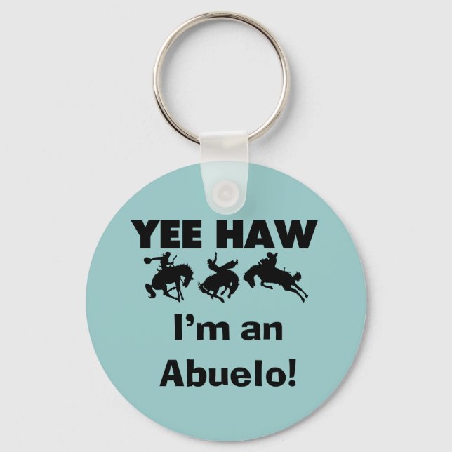 Llavero Yee Haw soy un Abuelo camisetas y regalos (Anverso)