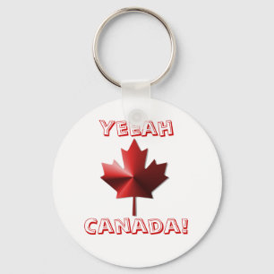 Llavero Yeeah Canada Flag Maple Leaf Keychain