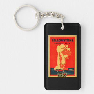 Llavero Yellowstone, poster fiel viejo de la publicidad