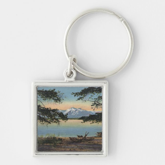 Llavero Yellowstone, WY - Lago Yellowstone y Colter (Frente)