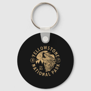Llavero Yellowstone Wyoming Wolf Nature Hike al aire libre