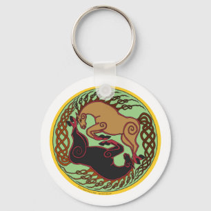 Llavero yin céltico yang del caballo