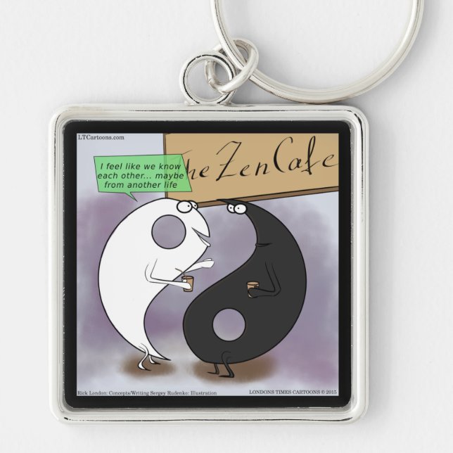 Llavero Yin Conoce a Yang Zen Divertido (Frente)