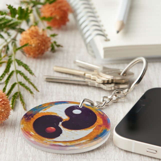 Llavero Yin y Yang oil (Frente Derecha)