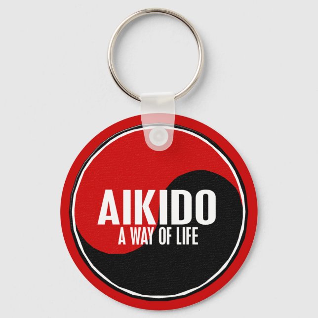 Llavero Yin Yang Aikido 1 (Anverso)