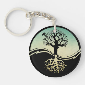 Llavero Yin Yang, árbol de la vida