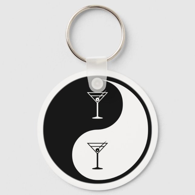 Llavero Yin Yang Bartending (Anverso)