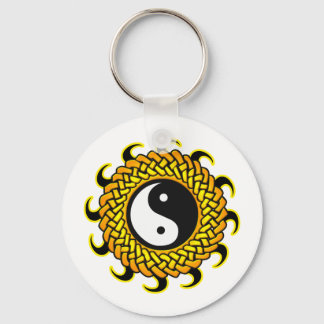 Llavero Yin Yang Braided Sun
