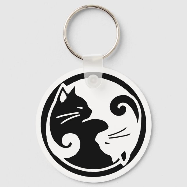 Llavero Yin Yang Cats (Anverso)
