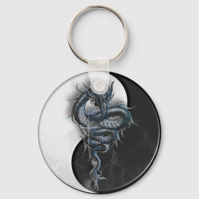 Llavero Yin Yang Chinese Dragon Keychain (Anverso)
