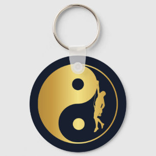Llavero Yin & Yang Climber (oro)