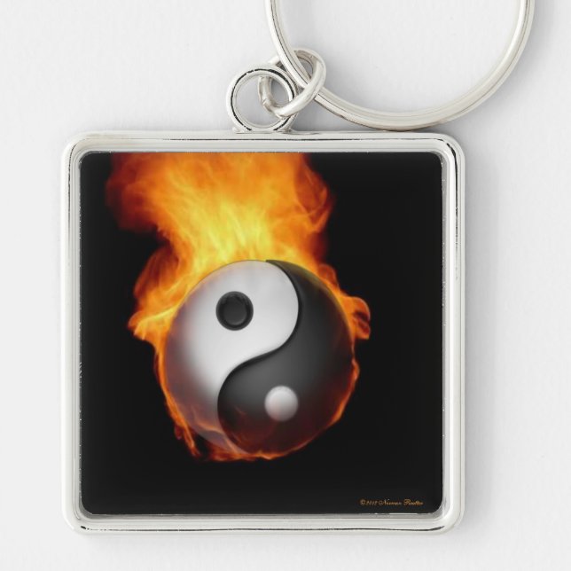 Llavero Yin Yang en Fire Keychain (Frente)