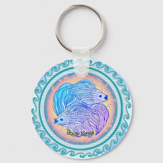 Llavero Yin Yang Fish (Anverso)