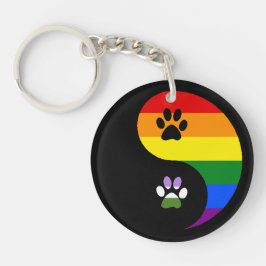 Llavero Yin-Yang Genderqueer Acrylic Keychain