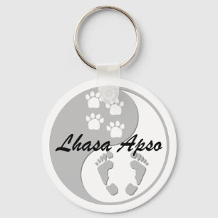 Llavero yin yang lhasa apso