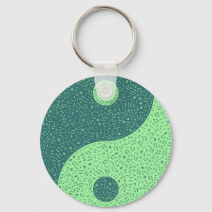 Llavero Yin Yang Music Notes