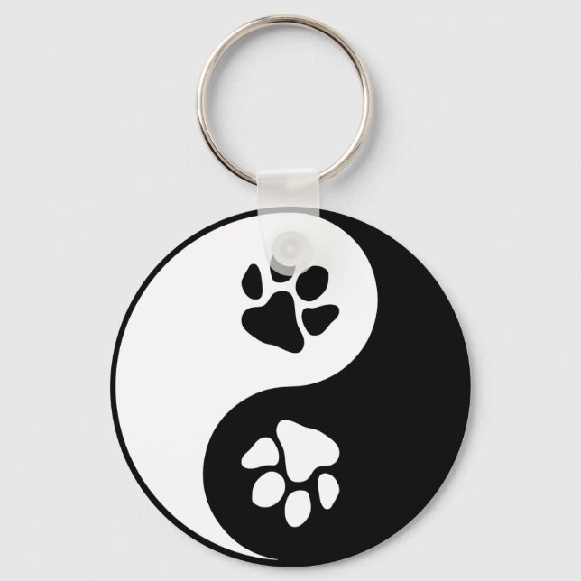 Llavero Yin Yang Paw (Anverso)