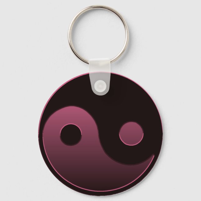 Llavero Yin Yang Pink (Anverso)