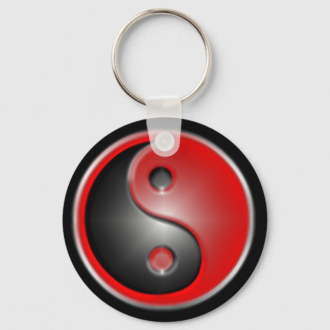 Llavero yin-yang-red (Anverso)