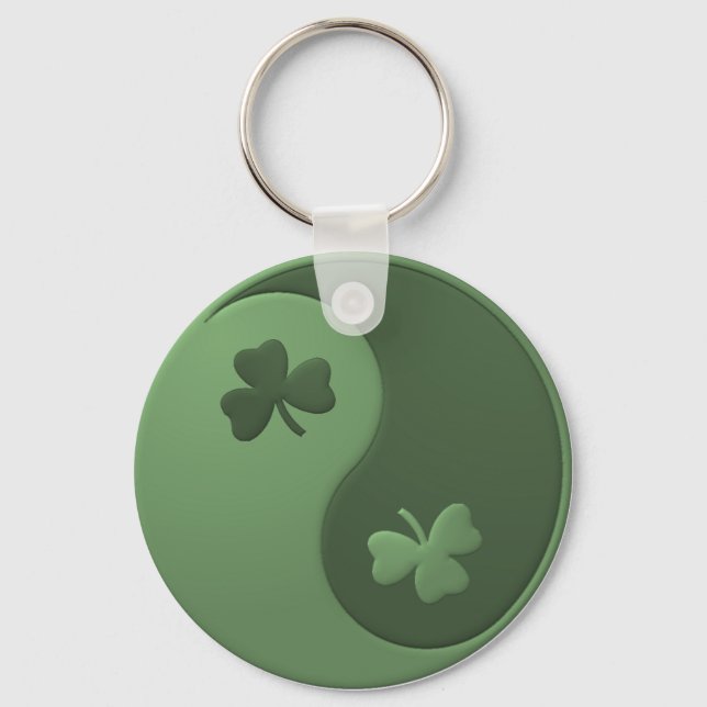 Llavero Yin Yang Shamrocks (Anverso)