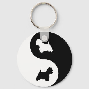 Llavero Yin Yang Westie