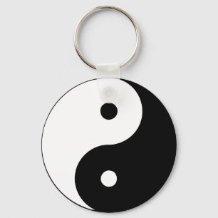 Llavero Yin Yang Ying Taoism Rótulo chino Taijitu Black