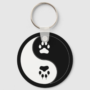 Llavero Ying Yang Paw Print