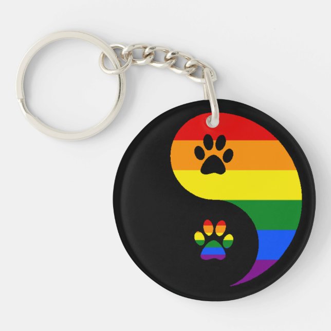 Llavero Ying Yang Pride (Frente)