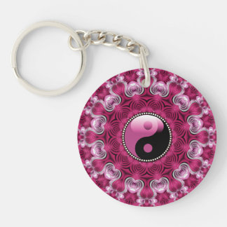 Llavero YinYang Geometric, nueva era de amor rosa