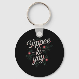 Llavero Yippee Ki-yay divertida Navidad