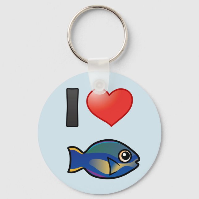 Llavero Yo amo a la princesa Parrofish (Anverso)